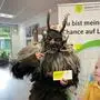 Selbst der böse Krampus setzt sich für den guten Zweck ein: André Suchanek von den Liezener Feuerteufeln