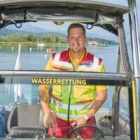 Gerald Glanznig, Mitglied der Wasserrettung Pörtschach
