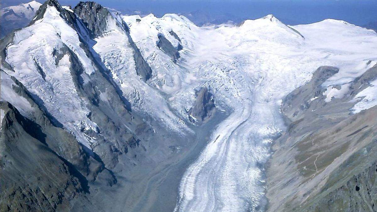  Pasterze-Gletscher aus dem Dachstein leidet immer stärker unter dem Klimawandel