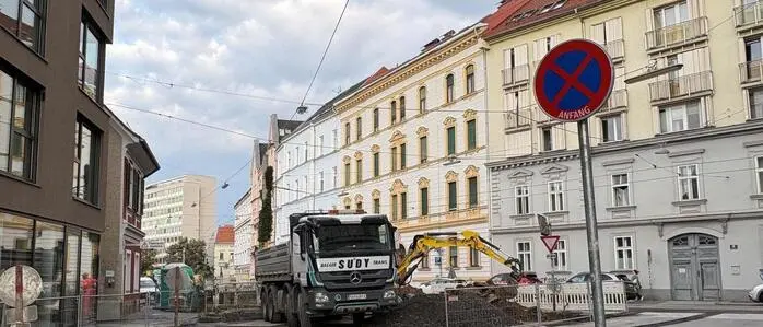 Die Arbeiten am Dietrichsteinplatz sind im Laufen