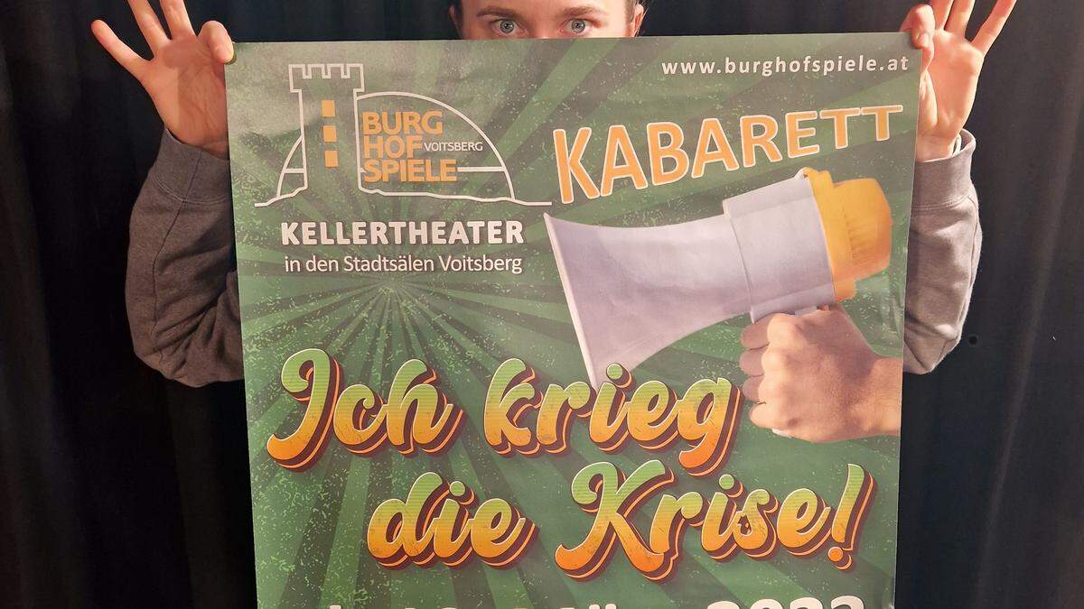 Am 10. März 2023 feiern die Burghofspiele Voitsberg mit ihrem neuen Kabarettprogramm &quot;Ich krieg die Krise&quot; Premiere