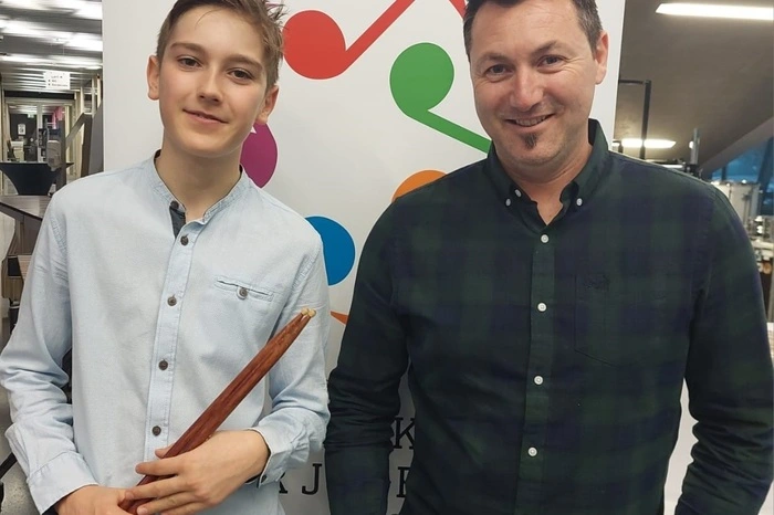 Schlagzeuger Leonhard Jud (Musikschule Leibnitz) erspielte sich einen ersten Preis mit Berechtigung zur Teilnahme am Bundeswettbewerb.