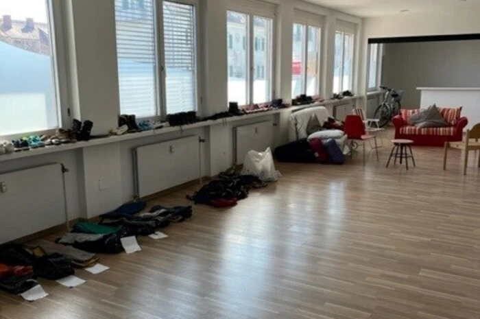 ... und Verteilzentrum für Spenden.