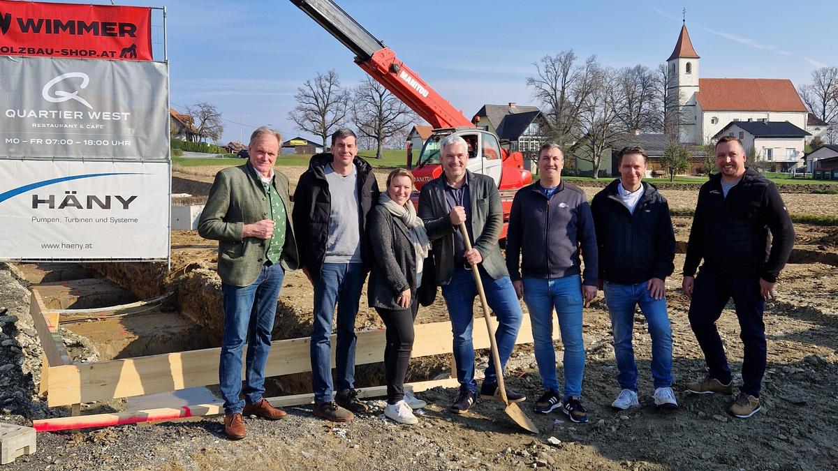 Am Freitag wurde der Spatenstich für das Quartier West 2 in Söding-St. Johann gesetzt