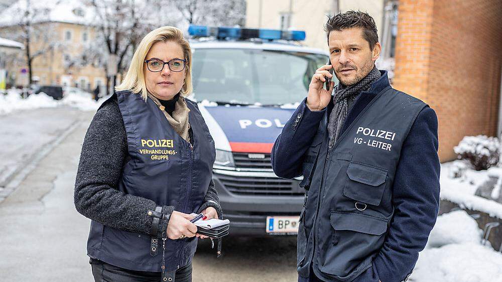 Als Team im Einsatz: Polizei-Verhandlerin Waltraud Dullnig und Dietmar Koller, neuer Chef der Kärntner Verhandler