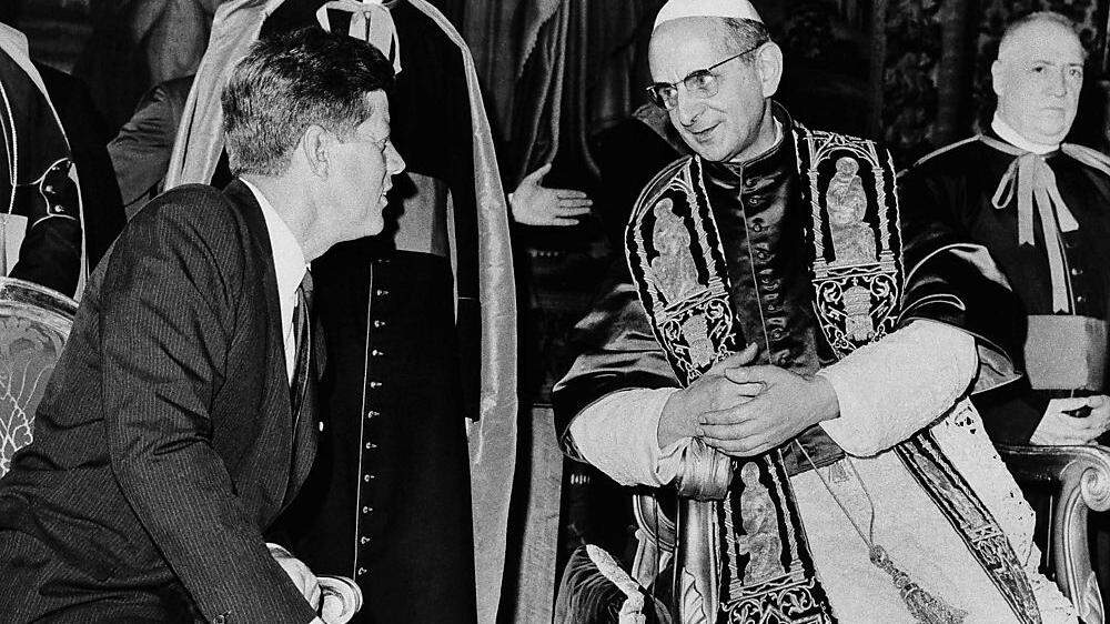 Archivfoto vom 2. Juli 1963: John F. Kennedy, Pope Paul VI