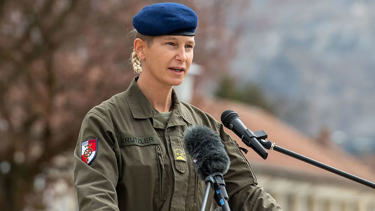 Oberstleutnant Jasmine Krutzler stammt aus der Region Gleisdorf