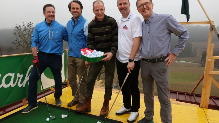 Werner Gregoritsch, Martin Wiegele, Franz Habel, Mario Haas und Kurt Klein weihten die Anlage ein.