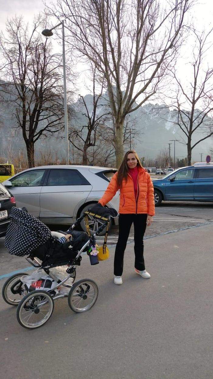 Alina Sokolovska lebt mit Sohn Leon und ihrem Ehemann Volodymyr in Sillian