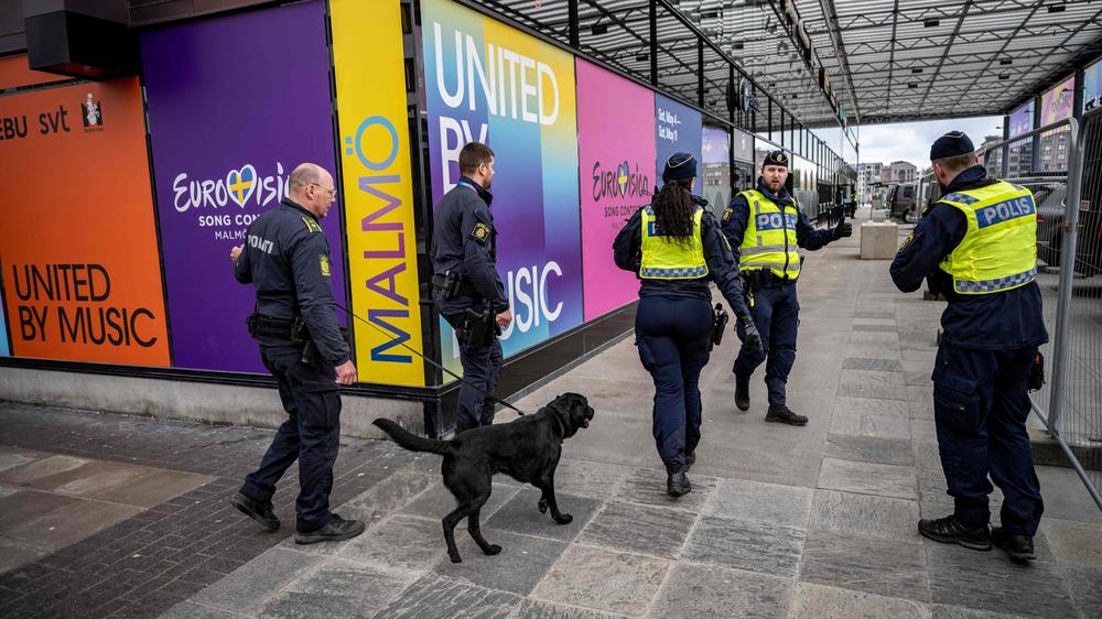 Kurz vor dem Eurovision Song Contest sind die Sicherheitsvorkehrungen in Schweden groß
