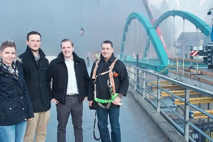Die zufriedenen Planer: Christina Dunst, Marco Grutschnig, Thomas Pleikner und Hartmut Stranner