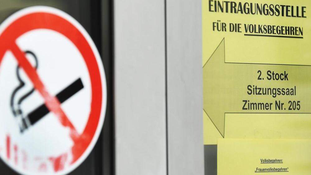 Auf große Zustimmung stieß österreichweit das &quot;Don't Smoke&quot;-Volksbegehren