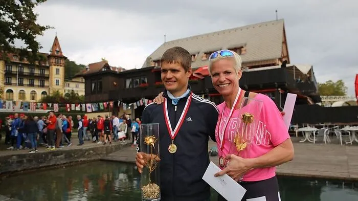 So sehen Sieger aus: Tamas Bence und Ute Simma - sie gewannen die Goldene Rose vom Wörthersee