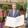 Zwanzig Jahre Menschenrechtsstadt: Unesco-Vertreterin Ramos und Minister Schallenberg kamen Bürgermeister Nagls Einladung zur Eintragung ins Goldene Buch der Stadt Graz nach 