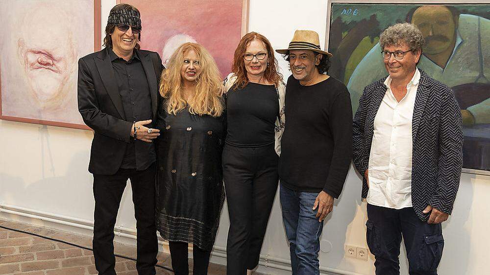 G. Helnwein, Marietta Deix, Renate Helnwein, Mario Berger, Harald Scheicher (v. l.)