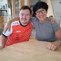 David Zottler mit seiner Mutter Birgit Zottler