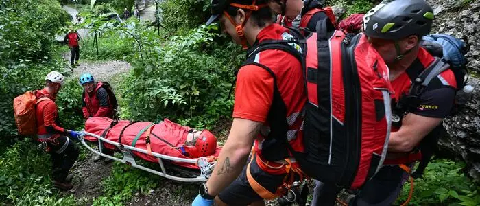 Die Bergrettung brachte den Patienten ins Tal (Archivbild)