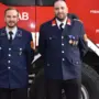 Die Neuen in der FF-Führungsriege: Christoph Hofer und Manuel Brunner 