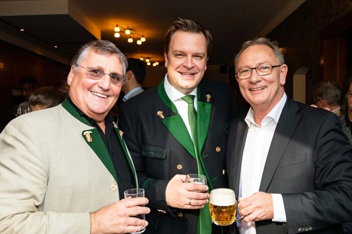 Ex-Gastronom Günther Huber, Robert Grossauer, LAbg. Detlev Eisel-Eiselsberg