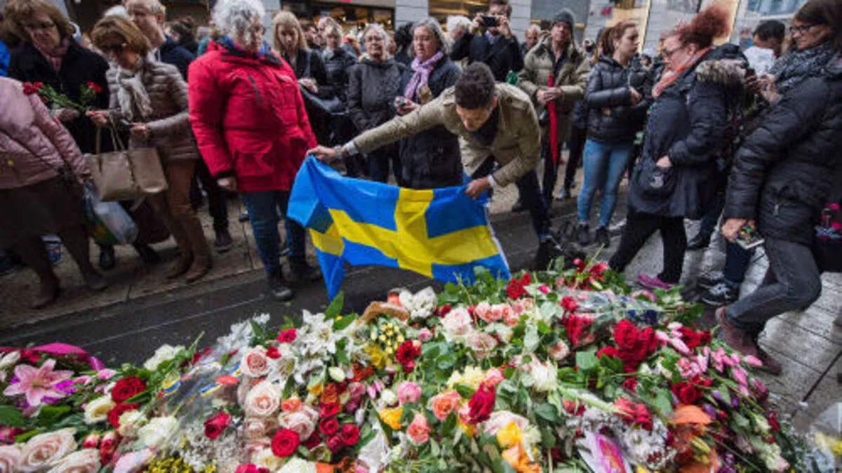 Trauer und tiefe Betroffenheit am Montag in Stockholm