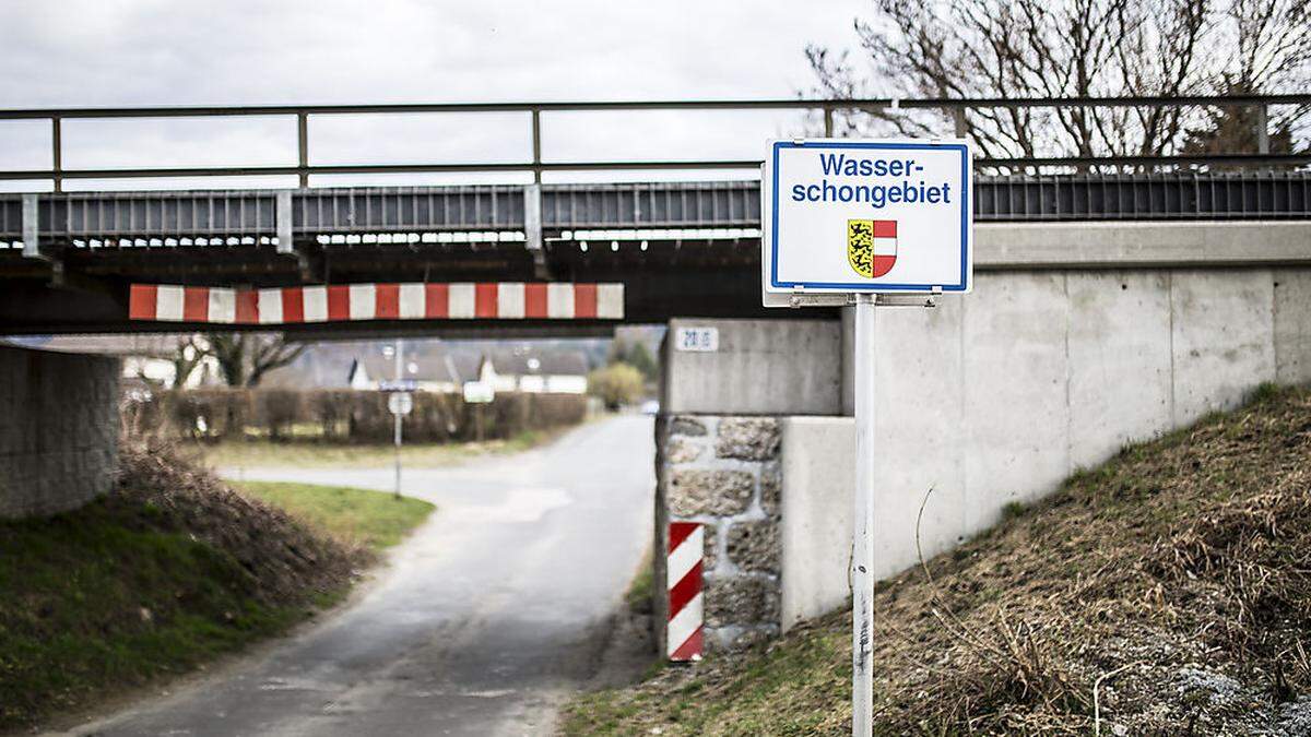 Wasserschongebiet in Straschitz