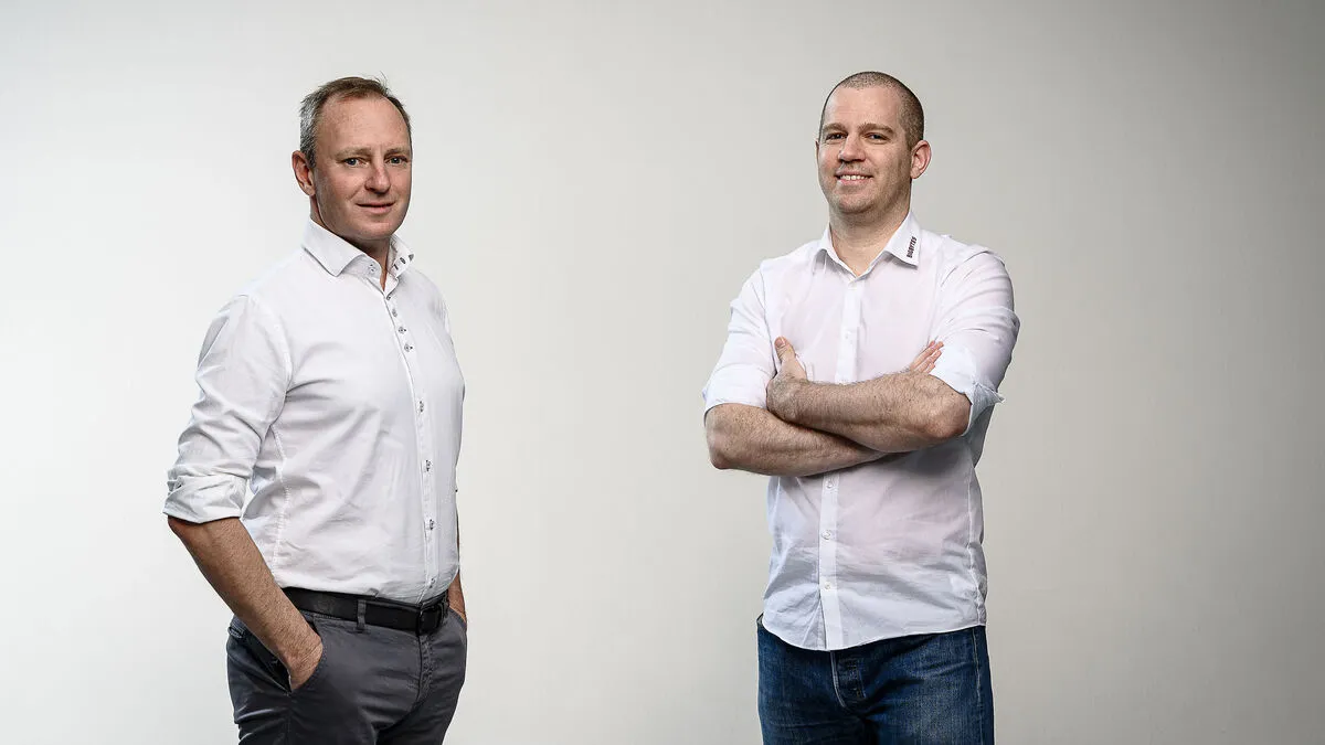 Manfred Steinkellner von der einfachcreativ Werbeagentur und David Lang von BIGBYTES 