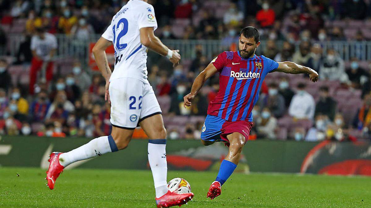 Sergio Aguero könnte doch noch einmal im Barca-Trikot auflaufen.