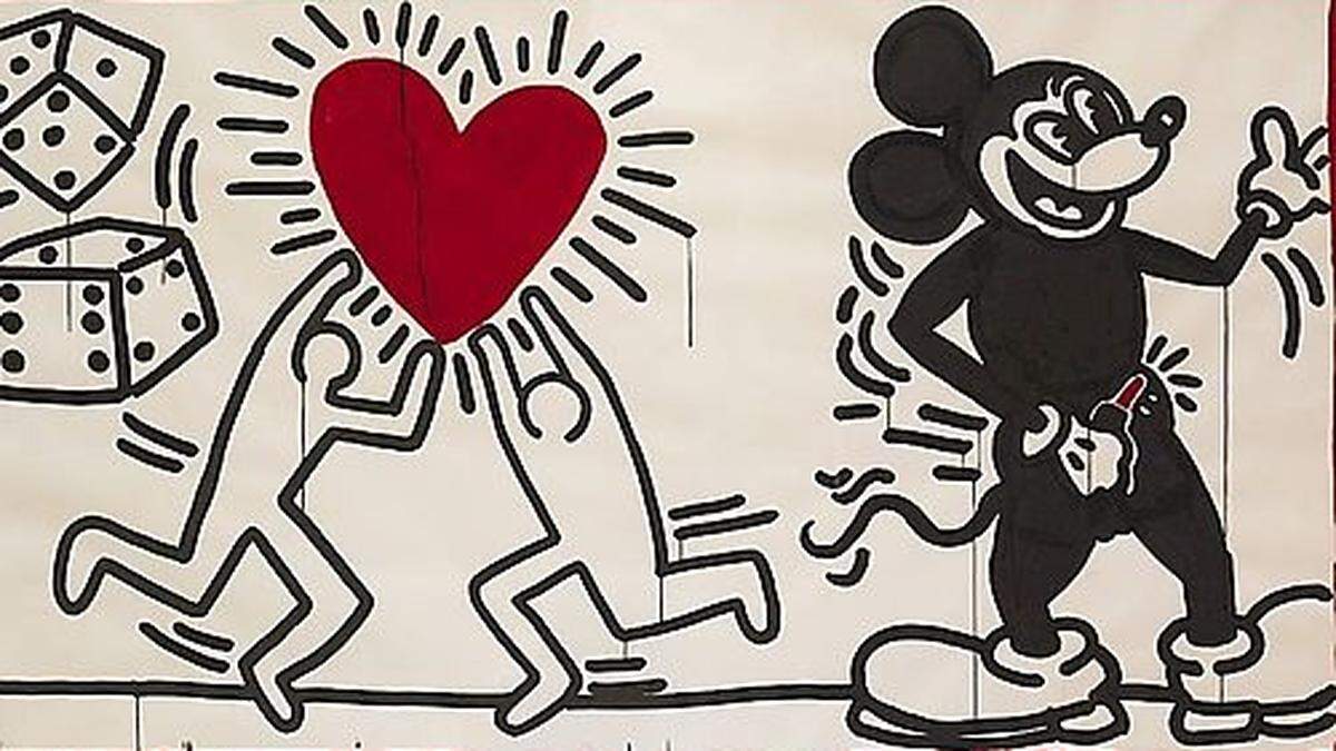 Haring ist immer noch aktuell (dieses Archivbild zeigt ein Bild aus &quot;The Alphabet&quot;, eine Ausstellung in der Albertina 2018)