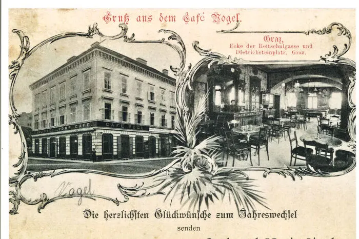 Auch im Café Vogel traf sich Graz einst in der Reitschulgasse.