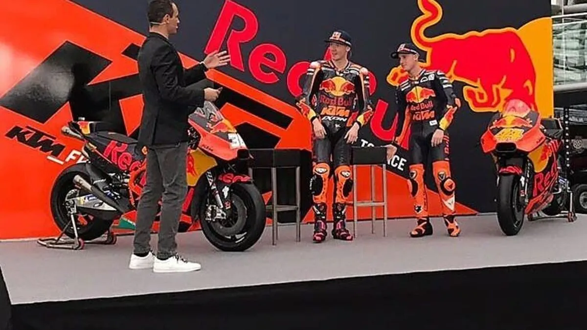 KTM Präsentation mit den Fahrer Bradley Smith und Pol Espargaro