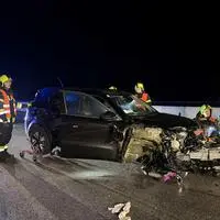 Nächtlicher Einsatz auf der A9