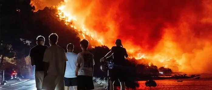 Flammeninferno in der Nacht auf Freitag in Omiš 