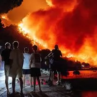 Flammeninferno in der Nacht auf Freitag in Omiš 