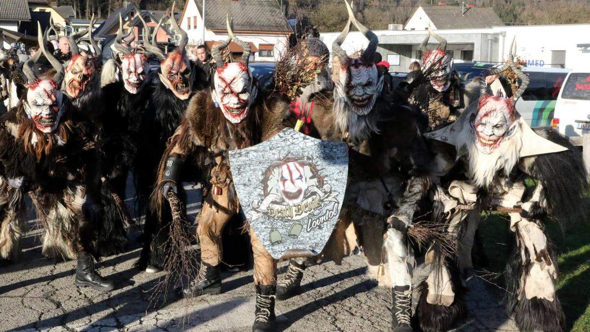 In Liebenfels trafen sich Perchten aus 17 Gruppen