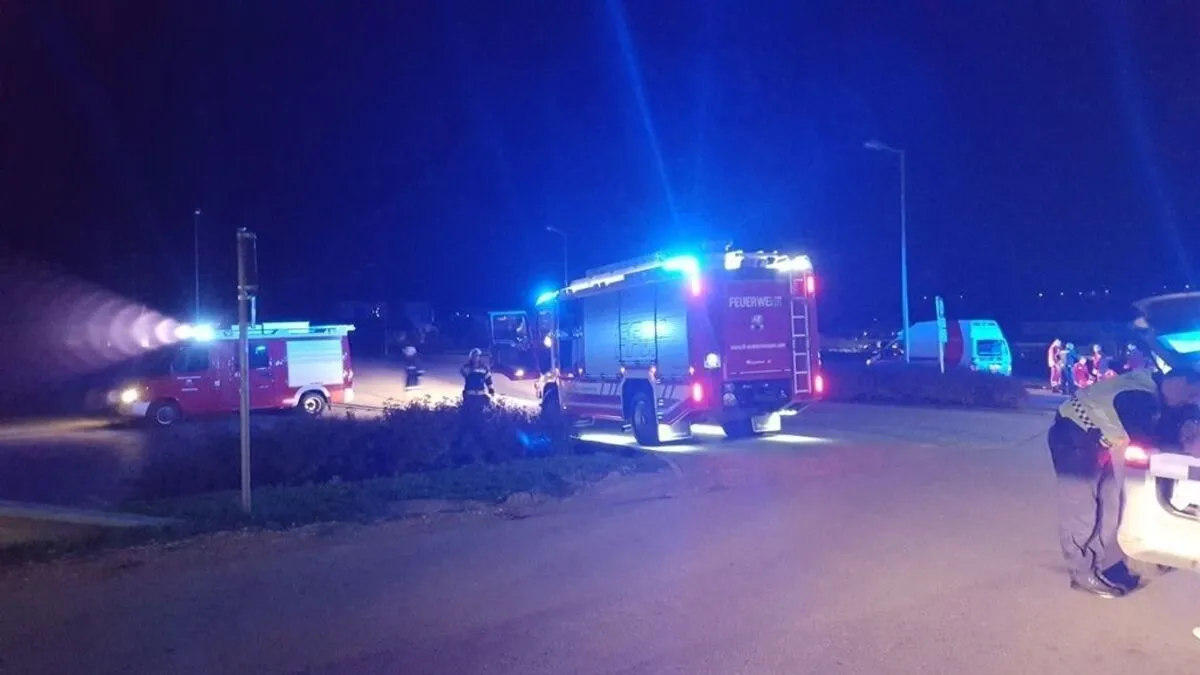 An der Unfallsstelle