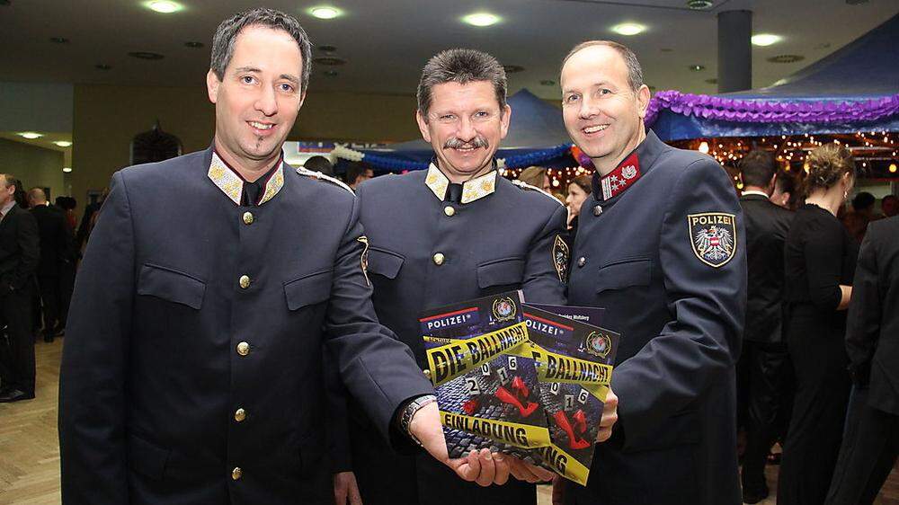 Von links: Erich Darmann, Walter Zarfl und Andreas Tatschl von der Polizeiinspektion Wolfsberg