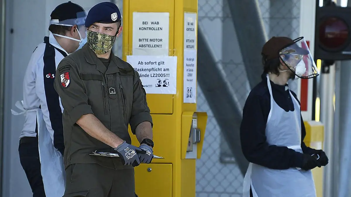 In Hagenbrunn sind zwei Soldaten positiv getestet worden
