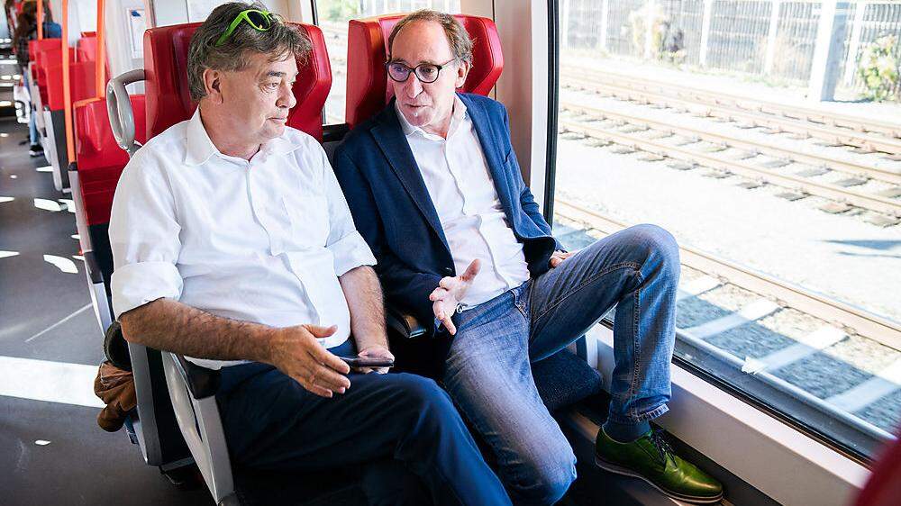 Waren schon entspannter: Die Grünen mit Parteichef Werner Kogler und Vorarlbergs Landesrat Johannes Rauch