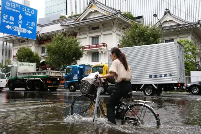Der Sturm legte den Verkehr im Großraum Tokio teilweise lahm und sorgte für erhebliche Behinderungen im morgendlichen Berufsverkehr.