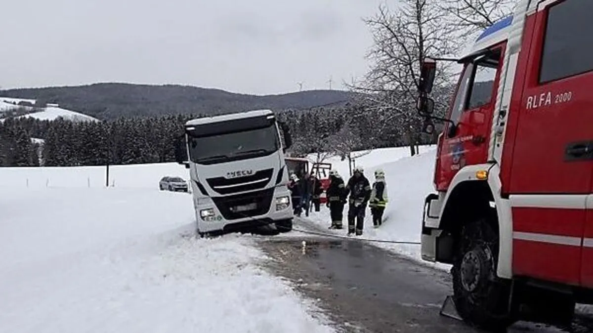 Die Feuerwehr rückte mit elf Mann zur Bergung aus