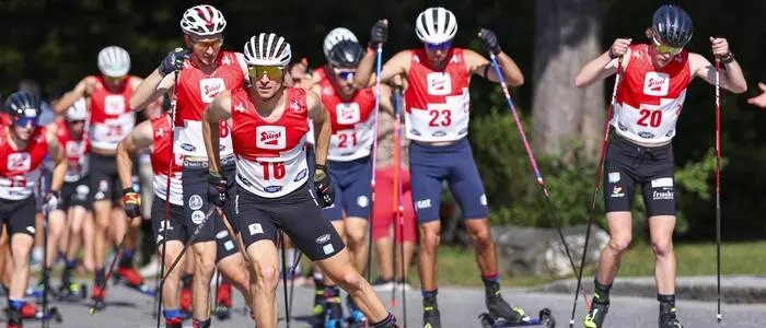 Die Kombinierer schwitzen im August beim Sommer-Grand-Prix in Bischofshofen