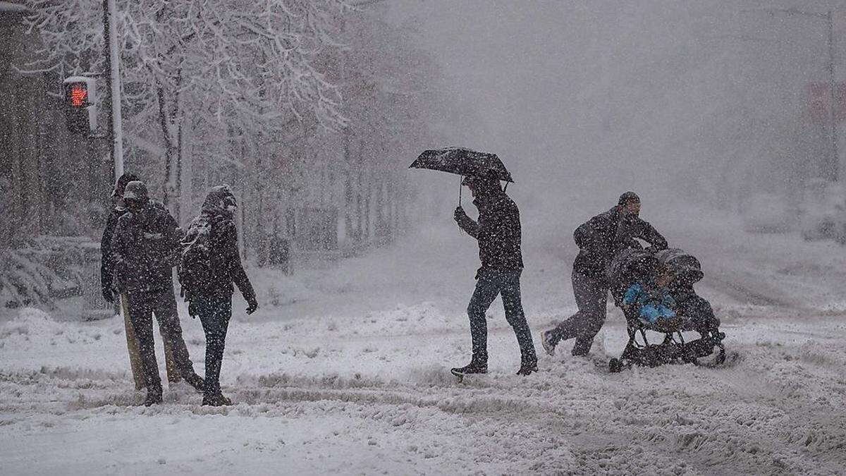 Die US-Ostküste versinkt im Schnee.