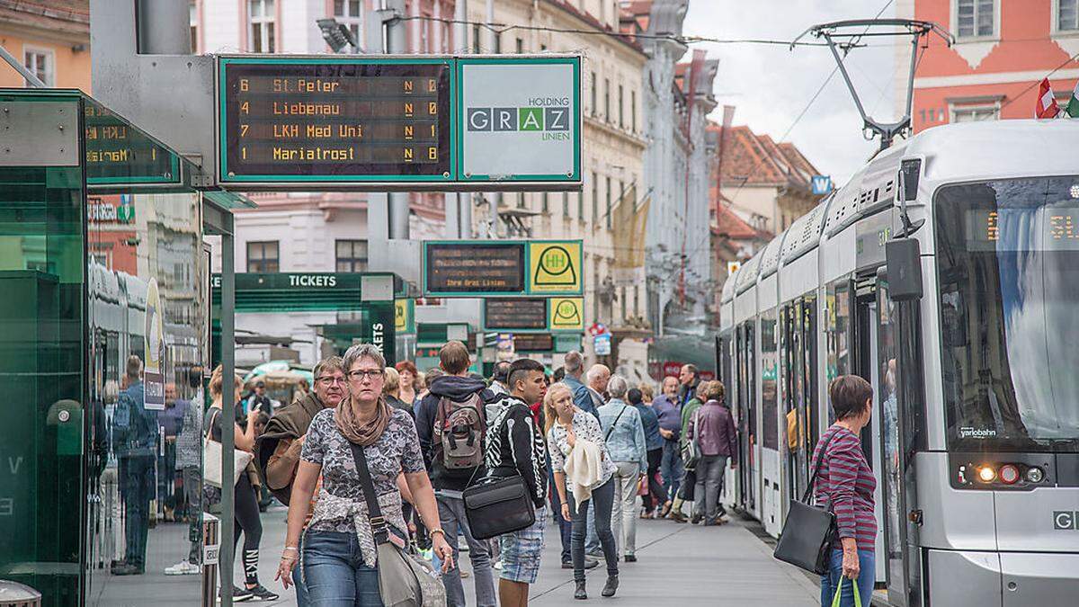 Auch am 7. August steigt man gratis in Grazer Öffis ein