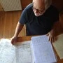 Komponist Richard Dünser bei der Arbeit