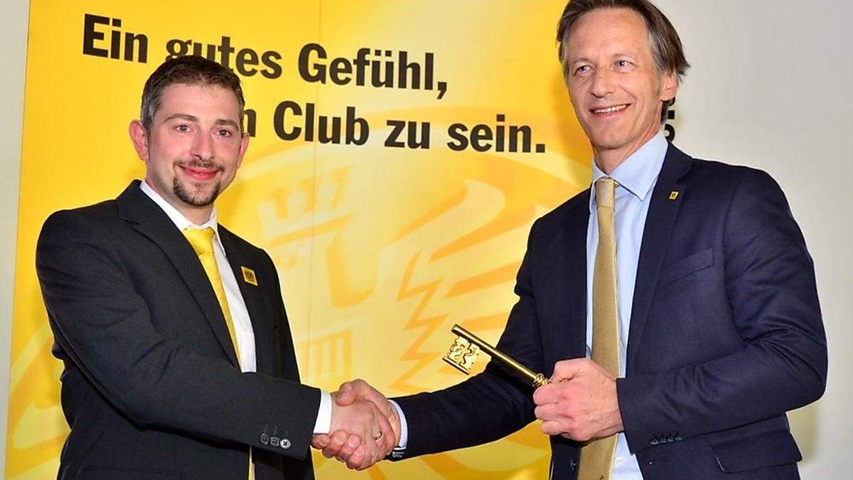 Öamtc-Clubdirektor Eckhard Wabnig und Stützpunktleiter Christian Arbeiter