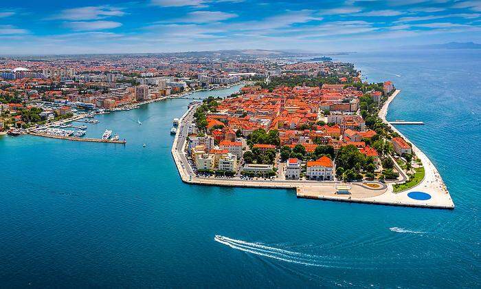 Die Altstadt von Zadar mit der berühmten Meeresorgel