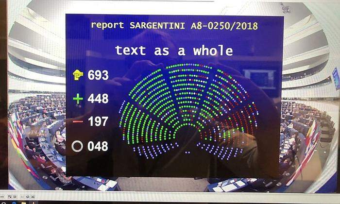 Der entscheidende Augenblick: Ungarn-Abstimmungsergebnis im Europaparlament in Straßburg