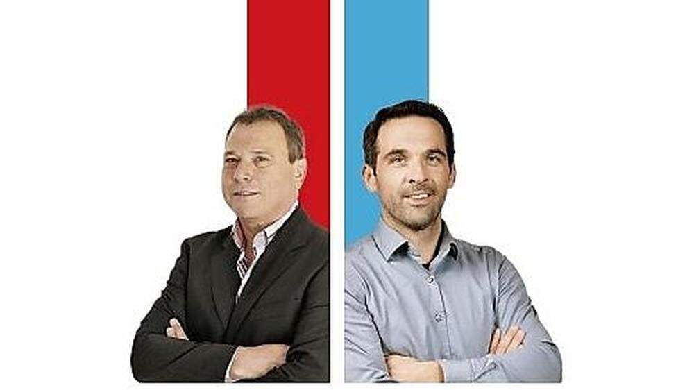 In Metnitz fällt die Entscheidung zwischen Herbert Gurmann (SPÖ, links) und Peter Grabner (ÖVP) 