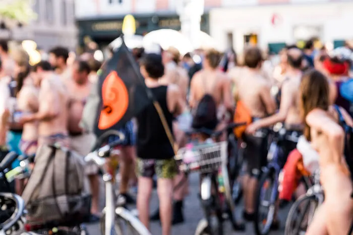 Mehr Fotos vom Naked Bike Ride in Graz...