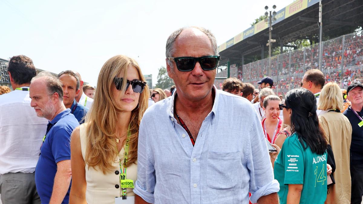 Gerhard Berger und seine baldige Ehefrau Helene beim Großen Preis von Italien in Monza am Sonntag | Gerhard Berger und seine baldige Ehefrau Helene beim Großen Preis von Italien in Monza am Sonntag